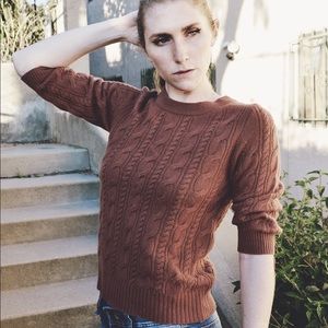 COPY - ITALIAN CASHMERE 👏 JCREW Crop Sleeve Sweat…